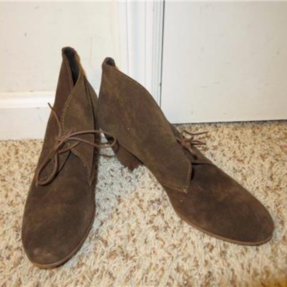 1937 FOOTWEAR BROWN SUEDE BOOTIES 9